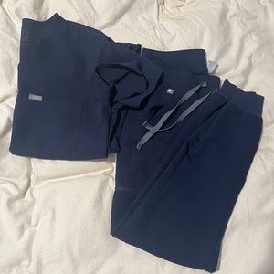 Figs Navy Zamora Jogger Scrub Pant